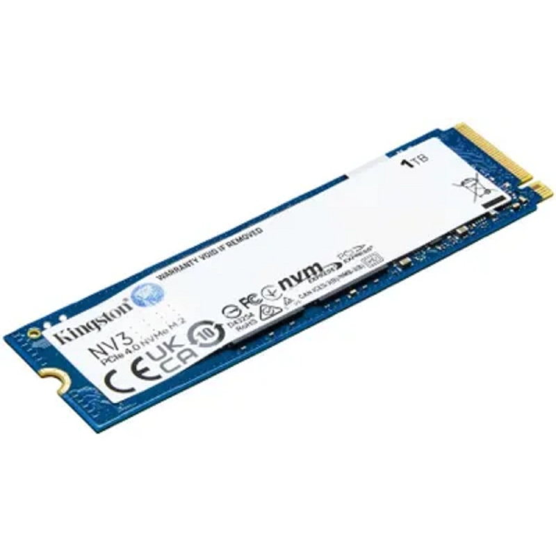 Фото  Kingston SSD NV3, 1000GB, M.2(22x80mm), NVMe, PCIe 4.0 x4, 3D TLC SNV3S/1000G