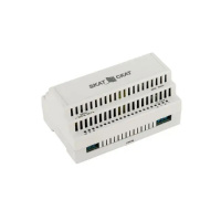 Фото  БАСТИОН SKAT-12-6.0 DIN (СКАТ ИБП-12/6-DIN) источник питания 12В 6А пластиковый корпус под DIN рейку 35 мм, МПТ (586) 