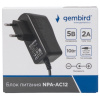 Фото  Gembird Блок питания узкий 5В/2А, 10Вт, 3 штекера 5,5х2,1+4x1,7+3,5x1,35мм (NPA-AC12)