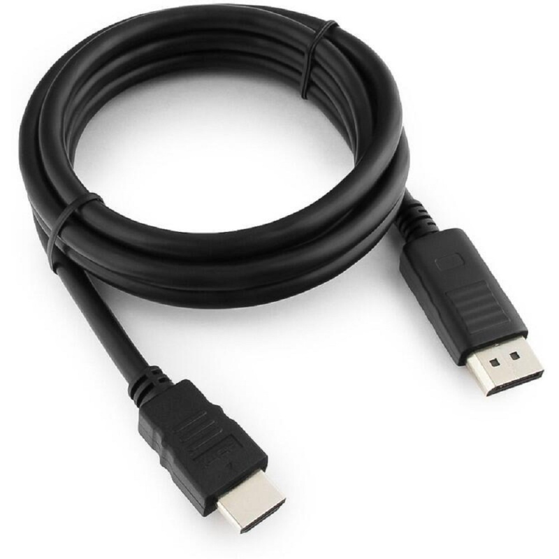 Фото  Кабель DisplayPort-HDMI Gembird/Cablexpert  1,8м, 20M/19M, черный, экран, пакет (CC-DP-HDMI-6)