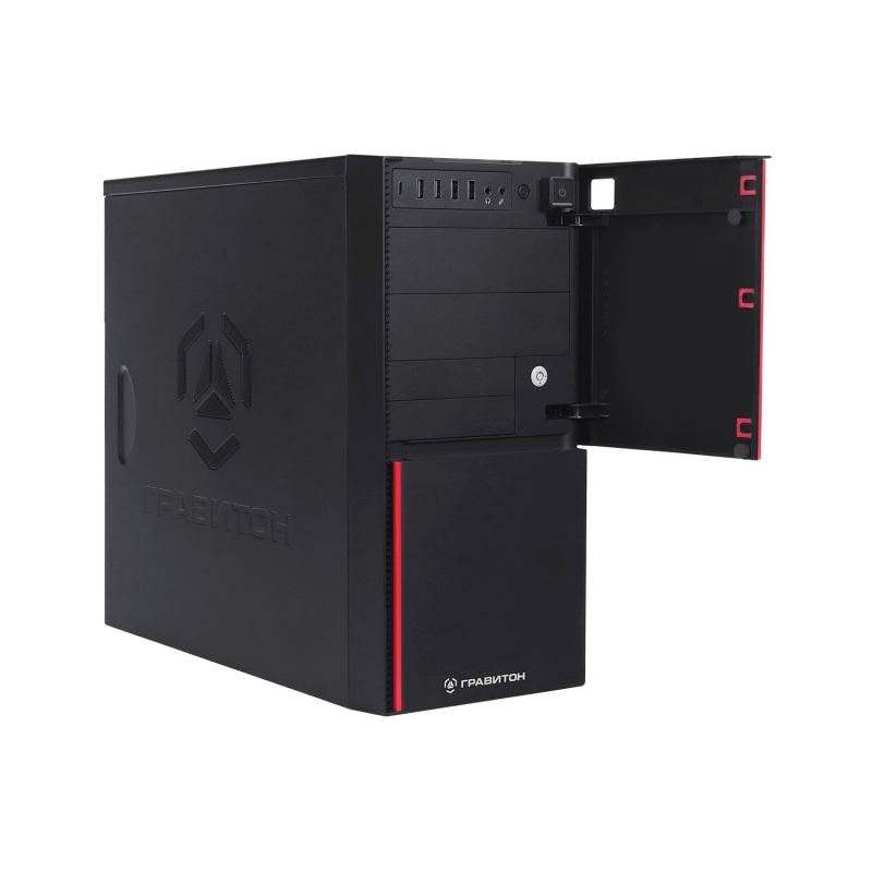 Фото  Гравитон Д50А (237489) RYZEN 5 5600GT/2x8GB/1xSSD512GB/FP_2xUSB2.0/650W 80+ Bronze/K+M/NoOS/Реестр МПТ