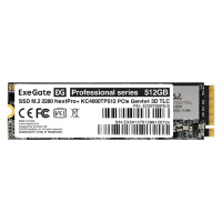 Фото  Exegate SSD M.2 2280 512GB ExeGate NextPro+ KC4000TP512 (PCIe Gen4x4, NVMe, 22x80mm, 3D TLC) EX297592RUS