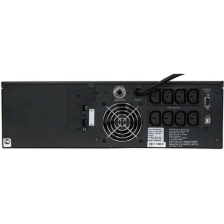 Фото  PowerCom King Pro RM KIN-2200AP LCD (3U) ИБП {Line-Interactive, 2200VA/1760W, Rack, 6х С13, Serial+USB, SmartSlot, RS-232} (1152608)