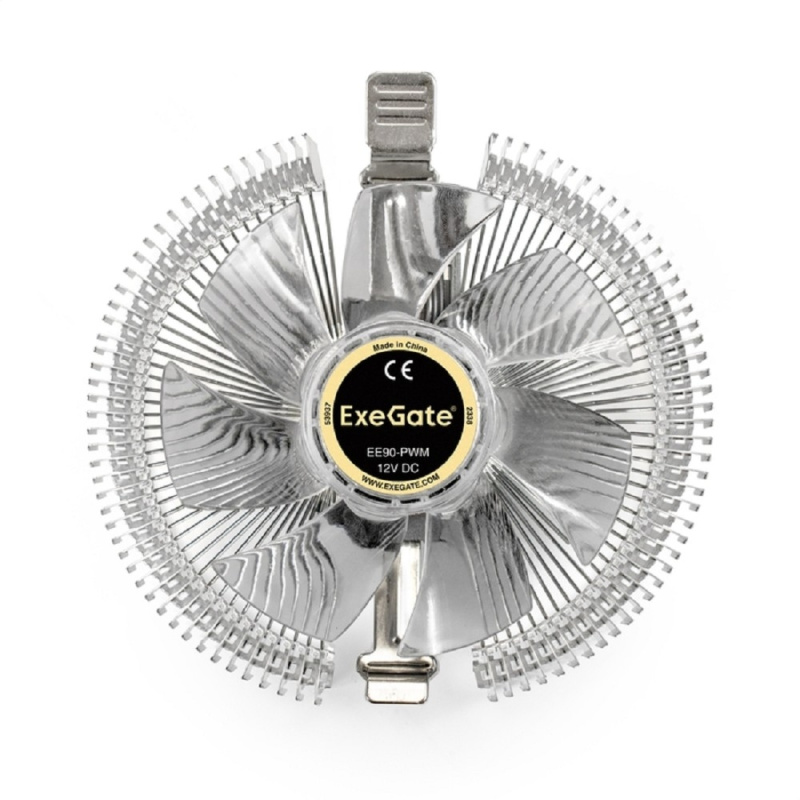Фото  Exegate EX286150RUS Кулер ExeGate EE90-PWM (Al, LGA	775/1150/1151/1155/1156/1200/1700/A­M2/AM2+/AM3/AM3+/AM4/FM1/FM2/754/, TDP 75W, Fan 90mm, PWM, 800