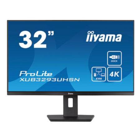 LCD IIYAMA 31.5" XUB3293UHSN-B5 {IPS 3840x2160 60Hz 4ms 350cd HDMI DisplayPort USB M M HAS}