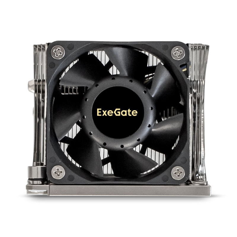 Фото  Exegate EX293440RUS Кулер ExeGate ESNK-P0068APS4.PWM.2U.3647.Cu {Al+Cu, 2U, 3 тепл. трубки, LGA3647, TDP 205W, Fan 80mm, PWM, 2100-6800RPM, 2 ball bea