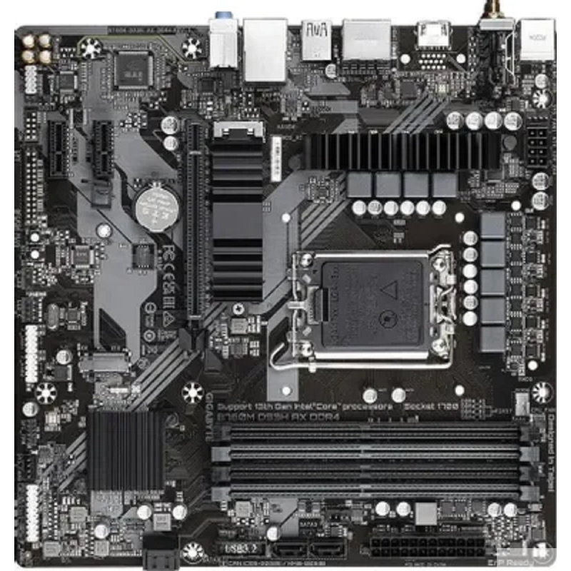 Фото  Gigabyte B760M DS3H AX DDR4  {Socket 1700, Intel B760, mATX}