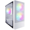 1STPLAYER Корпус FIREBASE X4-M White   mATX  TG   1x120mm & 2x140mm LED fans inc.   X4-M-WH-2F1P-W-1