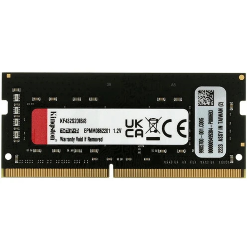 Фото  Kingston DRAM 8GB 3200MHz DDR4 CL20 SODIMM FURY Impact KF432S20IB/8