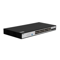 Фото  SNR SNR-S2300G-24TC Управляемый Web-smart PoE коммутатор уровня 2, 24 порта 10/100/1000Base-T, 4 порта Combo 10/100/1000Base-T|100/1000Base-X SFP, вст