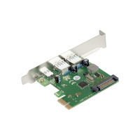 Фото  Exegate EX283719RUS Контроллер EXE-323 PCI-E 2.0, 2*USB3.0 ext + 1*Type-C, разъем доп.питания (OEM)
