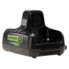 Фото  Greenworks Быстрое зарядное устройство для двух аккумуляторов G60DC10, 60V, 10А [2954407]