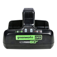 Фото  Greenworks Быстрое зарядное устройство для двух аккумуляторов G60DC10, 60V, 10А [2954407]