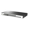 Фото  D-Link DGS-1210-28XS/ME/B2A Управляемый L2 коммутатор с 24 портами 100/1000Base-X SFP и 4 портами 10GBase-X SFP+
