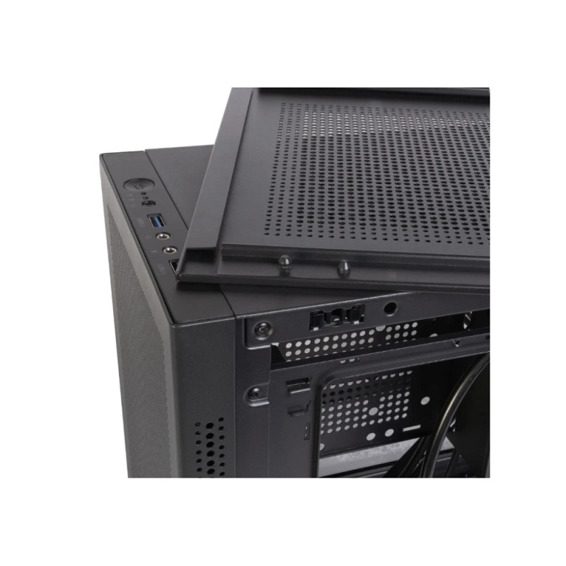 Фото  Eurocase 00-01064257 Корпус Midtower mATX MI05 черный без БП закаленное стекло USB 3.0