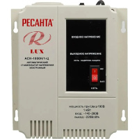Фото  Ресанта АСН-1 000 Н/1-Ц 63/6/14 Стабилизатор Lux {220В±8%, Габариты 206х133х230, Вес 4кг} 4606059015505