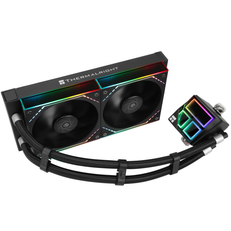 Фото  Thermalright Система водяного охлаждения Frozen Infinity 240 Black / 2x120mm ARGB PWM Fans / TRFI240B