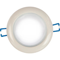 Фото  ЭРА WR1 WH Светильник влагозащищенный MR16,12V/220V, 50W белый