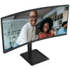 Фото  LCD AOC 34" CU34E4CV Black {VA 3440x1440 Curved 21:9 4ms 350cd 2xHDMI DisplayPort 4xUSB3.2 USB-C(90W) RJ45 2x5W HAS Internal Vesa}