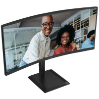 Фото  LCD AOC 34" CU34E4CV Black {VA 3440x1440 Curved 21:9 4ms 350cd 2xHDMI DisplayPort 4xUSB3.2 USB-C(90W) RJ45 2x5W HAS Internal Vesa}