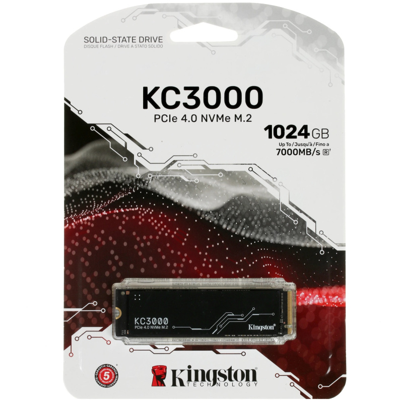 Фото  Kingston SSD 1Tb M.2 SKC3000S/1024G M.2 2280 NVMe 