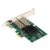 Фото  Exegate EX296229RUS Сетевой адаптер ExeGate EXE-82576-F2 (PCI-E x1 v2.0, порты 2xSFP, 10/100/1000Mbps, Gigabit Server NIC Intel Chipset 82576-F2)