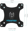 Фото  Kromax OFFICE-20 черный  Настольный кронштейн для двух мониторов 17"-35" (до 2х10кг)