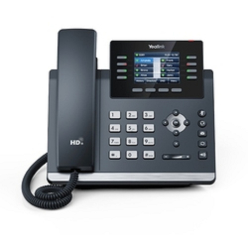 YEALINK SIP-T44U  12 аккаунтов  2 порта USB  цветной экран 2.8"  BLF  PoE  GigE  без БП  шт