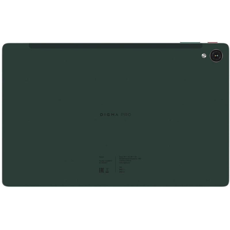 Фото  Digma Pro Pulse T606 8C/8Gb/128Gb 10.4" In-Cell 2000x1200/4G/2Sim/темно-зеленый/BT/13Mpix/5M