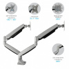 Фото  Kromax OFFICE-22 silver Настольный кронштейн для мониторов 17"-35" (до 2x15 кг)