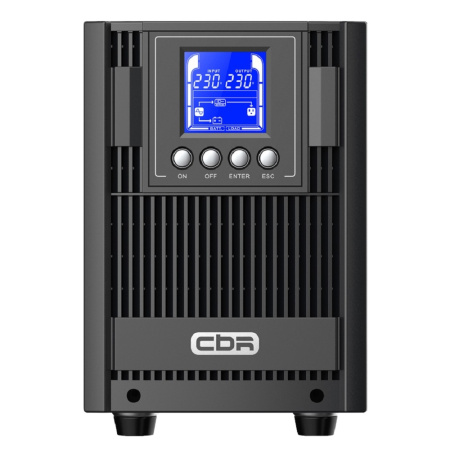 Фото  ИБП CBR ESSENCE ESN-2000C [Online 2000 VA / 2000 W, Tower, 6 x C13, LCD, HID-USB, RS232, EPO, SNMP slot] (ESN-2KT-6I-LCHERSC)