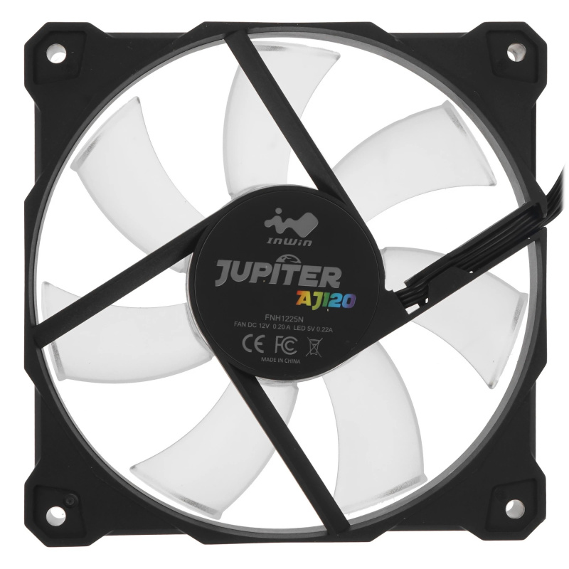 Фото  CASE FAN INWIN IW- Jupiter AJ120 fan + RGB module (Triple pack)  [6139244] (8314)