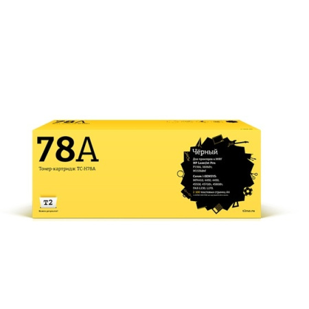 T2 CE278A Картридж (TC-H78A) для LaserJet P1566 Canon MF4410 Cartrige 728 (2100 стр.) с чипом