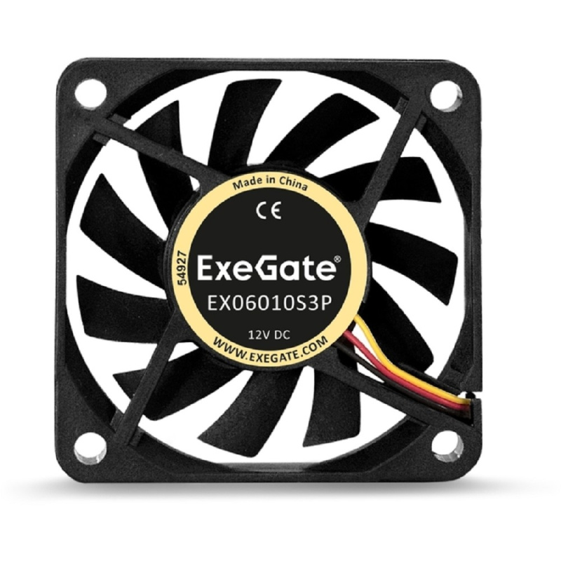 Фото  Exegate EX253944RUS Вентилятор ExeGate Mirage-S 60x60x10 подшипник скольжения, 3500 RPM, 26dB, 3pin