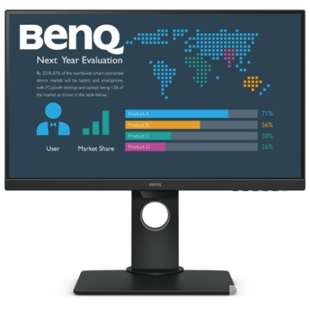 LCD BenQ 23.8" BL2480T черный [9H.LHFLA.TBE]{IPS 1920x1080 16:9  HAS Pivot 1000:1 250cd 178 178  D-S