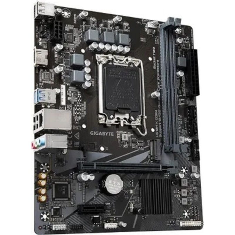 Фото  Gigabyte H610M K DDR4 {H610M K DDR4, RTL Socket 1700, Intel®H610, 2xDDR4-3200, HDMI, 1xPCI-Ex16, 1xPCI-Ex1, 2xSATA3(RAID 0/1/5/10), 1xM.2, 8Ch Audio, 