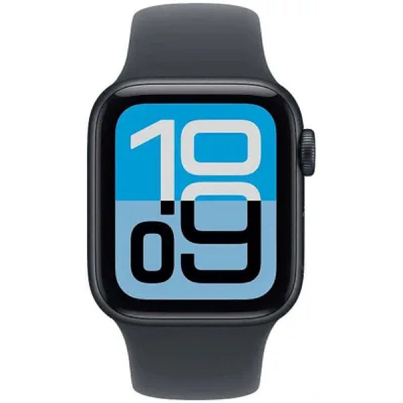 Фото  Apple Watch SE 3 44mm Midnight Aluminium Case with Midnight Sport Band - M/L (MEHQ4LW/A)