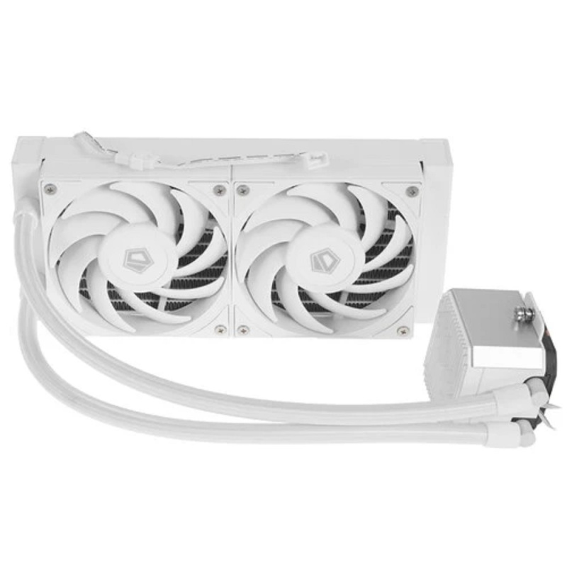Фото  Система водяного охлаждения ID-Cooling DX240 Max WHITE Soc-AM5/AM4/1200/1700/1851 белый 4-pin 32.5dB Al+Cu 300W Ret
