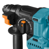 Фото  Bort ПЕРФОРАТОР АККУМУЛЯТОРНЫЙ BHD-20LI-SR {Аккумуляторная система Makita 18V LXT; SDS+; 0...950 об/мин; 0...4700 уд/мин; 2,2 Дж, 2X4,0АЧ+ЗУ 6 кг} [93