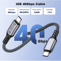 Фото  KS-is KS-564L1 Кабель USB4 USB-C USB-C light 40Gbps, 240W, 2м