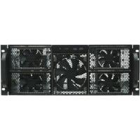Фото  Procase RE411-D0H16-FE-65 Корпус 4U server case,0x5.25+16HDD,черный,без блока питания,глубина 650мм,MB EATX 12"x13", панель вентиляторов 3*120x25 PWM 