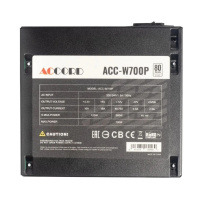 Фото  Accord ACC-W700P ATX 700W ACC-W700P 80+ white (20+4pin) 120mm fan 6xSATA RTL