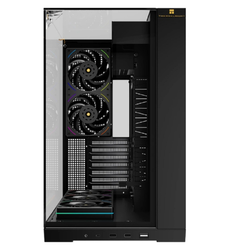 Фото  Thermalright Корпус TR-A70 FanUB / Black / TG / TL-UB36R+TL-UB24 PWM Fans / USB TYPE-C / ATX  / TRA70FUBB