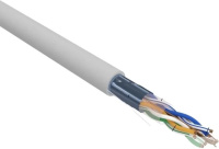 Фото  Rexant (02-0022) Кабель витая пара F/UTP, CAT 5e, ZH нг(А)-HF, 2х2х0,52 мм, 24AWG, INDOOR, SOLID, серый, 305 м PRO