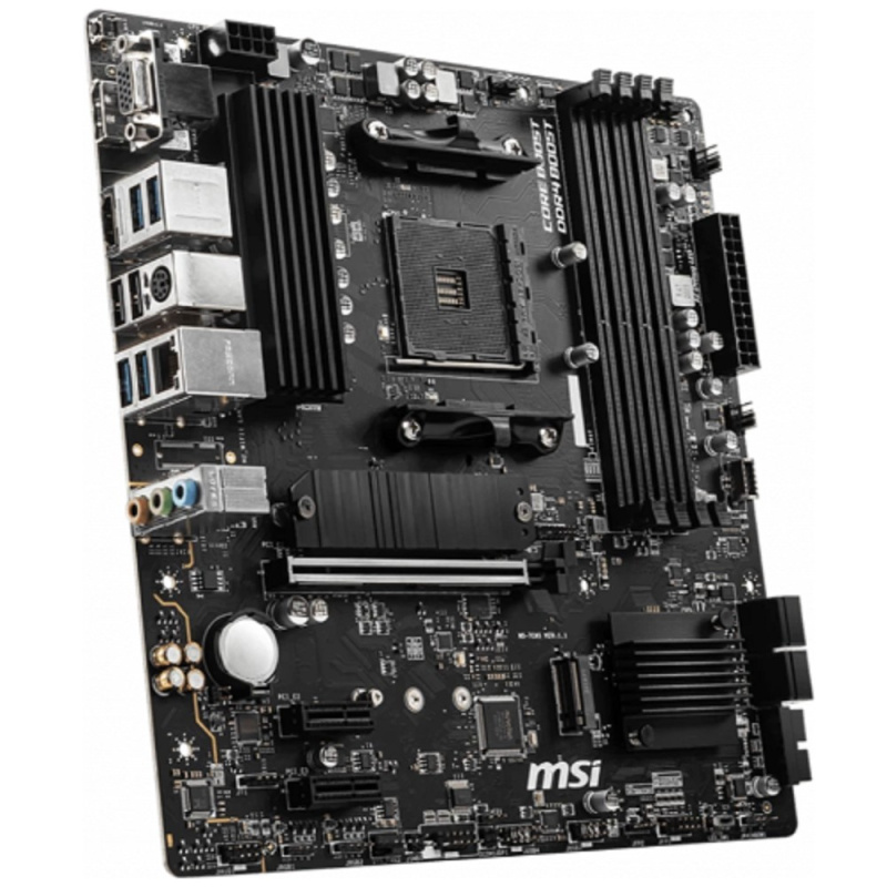 Фото  MSI B550M PRO-VDH Soc-AM4 AMD B550 4xDDR4 mATX AC`97 8ch(7.1) GbLAN RAID+VGA+HDMI+DP