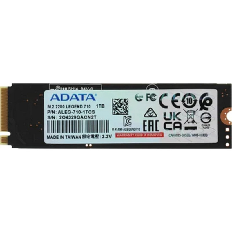 Фото  A-DATA SSD 1Tb Legend 710 M.2 2280,  PCI-E 3.0 x4  ALEG-710-1TCS