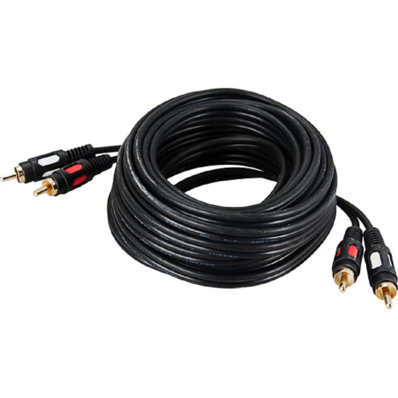 Фото  Rexant (17-0148) Шнур 2RCA Plug - 2RCA Plug  10М  (GOLD)  