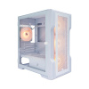 1STPLAYER Корпус TRILOBITE T3 White   mATX  TG   4x 120mm LED fans inc.   T3-WH-4F1-W