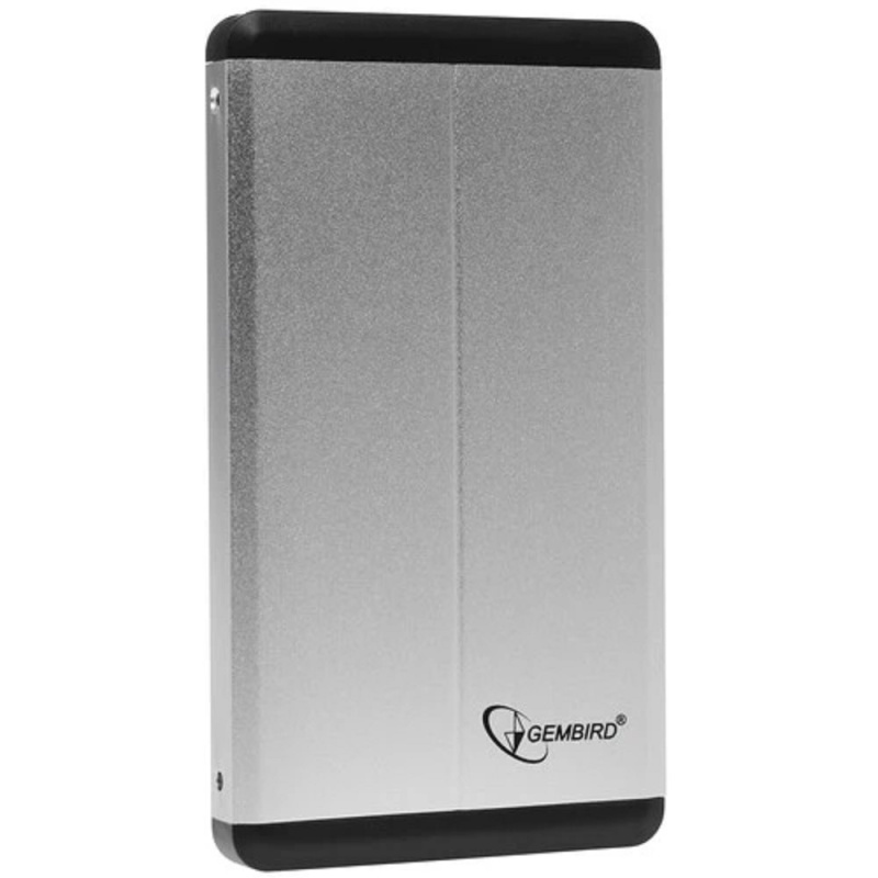 Фото  Gembird EE2-U3S-2-S Внешний корпус 2.5" Gembird EE2-U3S-2-S, серебро, USB 3.0, SATA, металл