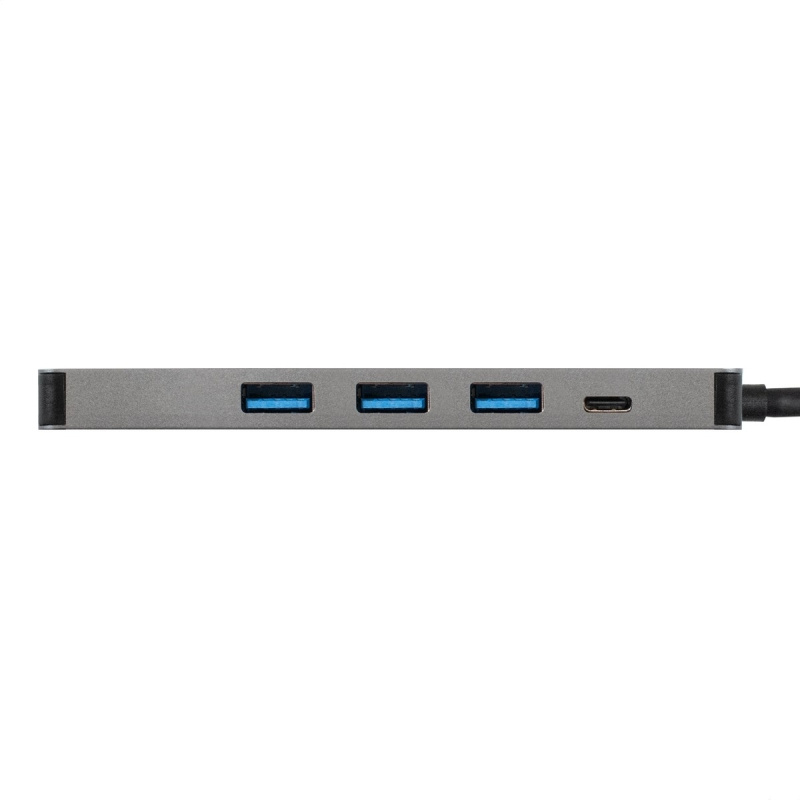 Фото  Exegate EX293984RUS Док-станция ExeGate DUB-31C/PD/H (кабель-адаптер USB Type-C --> 3xUSB3.0 + PD 60W + HDMI 4K@30Hz, Plug&Play, серый)